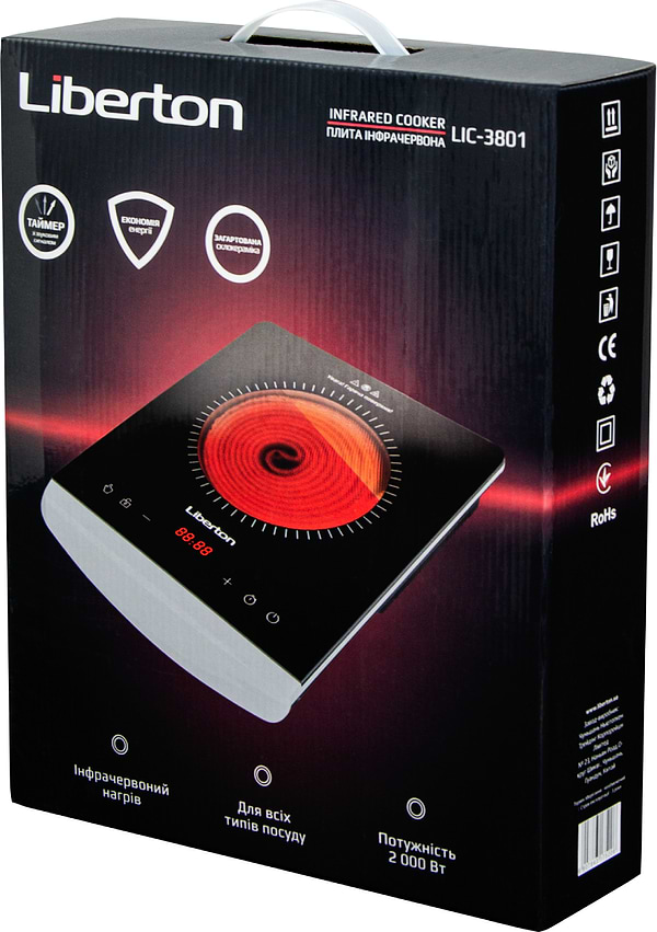 Фото - Уценка - Плита электрическая настольная Liberton LIC-3801