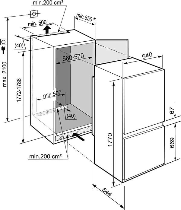 Фото - Холодильник встраиваемый Liebherr ICUS 3324