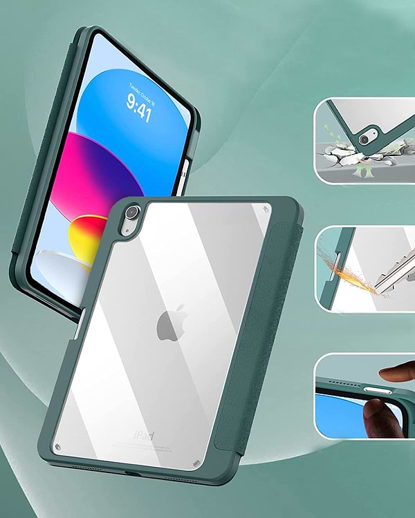 Фото - Чехол для планшета Becover Removable Case с креплением Apple Pencil for Apple iPad 10.9" (2022/2024)/iPad (А16) 2025 11" Dark Green (708763)