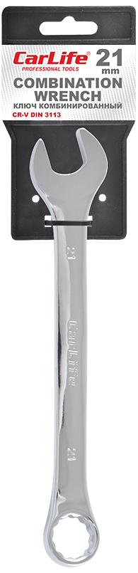 Ключ комбинированный CarLife CR-V 21 мм (WR4021)