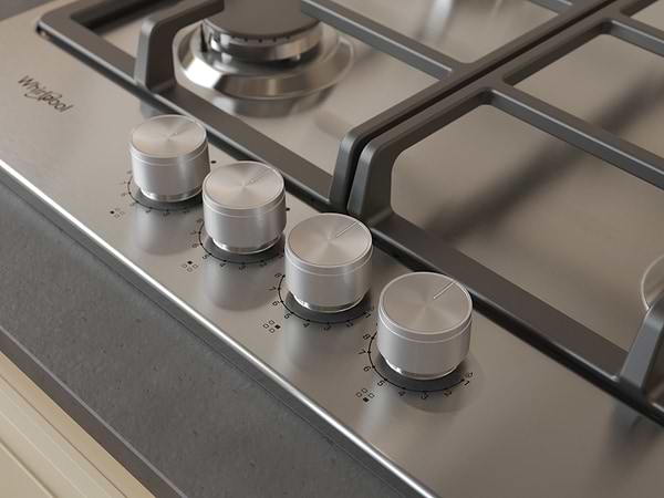 Фото - Варильна поверхня газова Whirlpool TKRL661IXEU