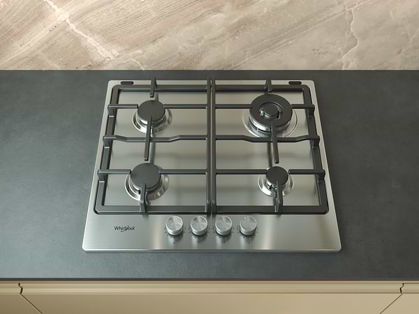 Фото - Варильна поверхня газова Whirlpool TKRL661IXEU