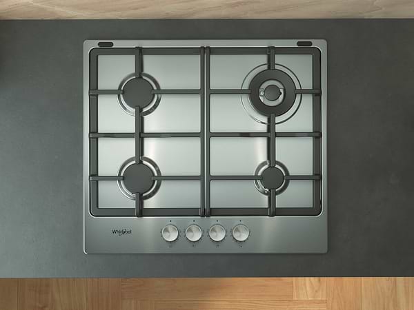 Фото - Варильна поверхня газова Whirlpool TKRL661IXEU
