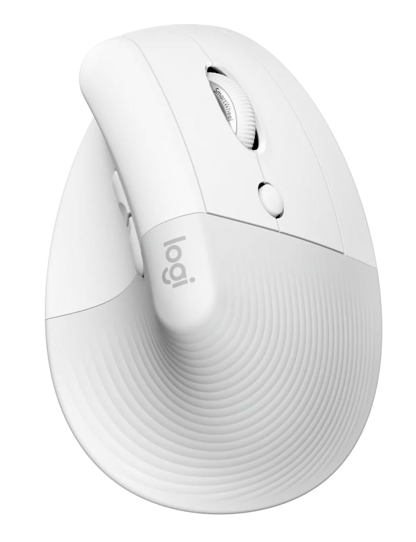 Миша бездротова Logitech Lift Vertical Ergonomic Wireless/Bluetooth White (910-006475) - Фото 1