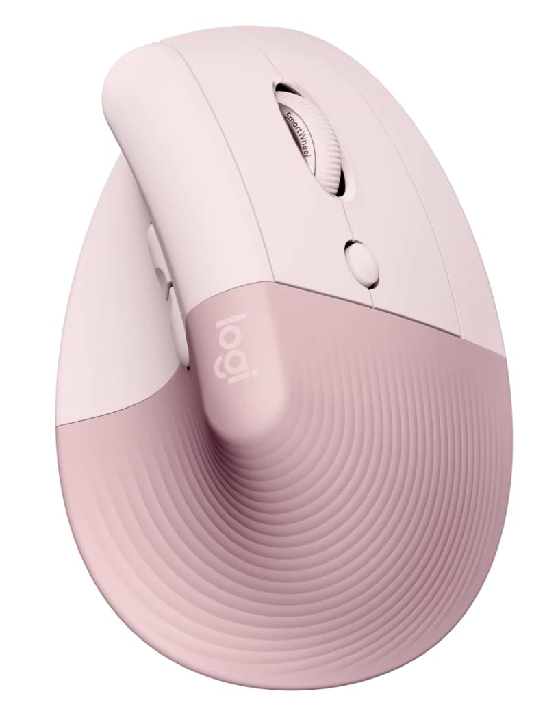 Миша бездротова Logitech Lift Vertical Ergonomic Wireless/Bluetooth Rose (910-006478) - Фото 1