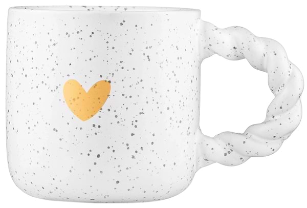 Фото - Чашка Ardesto My heart 300 мл Light gray (AR3082G)