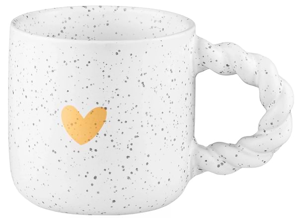 Фото - Чашка Ardesto My heart 300 мл Light gray (AR3082G)