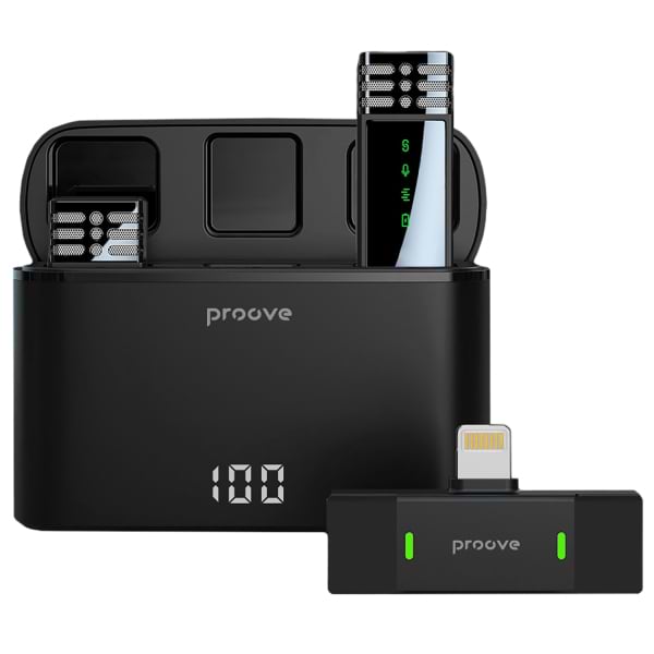 Мікрофон для смартфона Proove Record Lightning Black - Фото 1