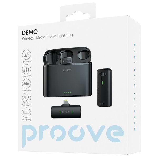 Фото - Микрофон для смартфона Proove Demo Lightning Black