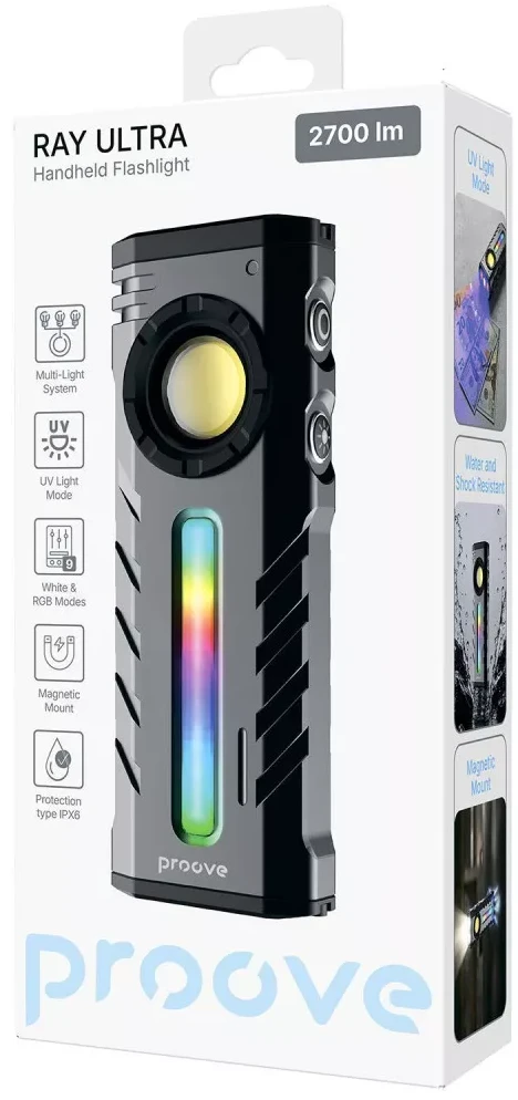 Фонарь Proove Ray Ultra (2700lm) gray (FLRU27010003)