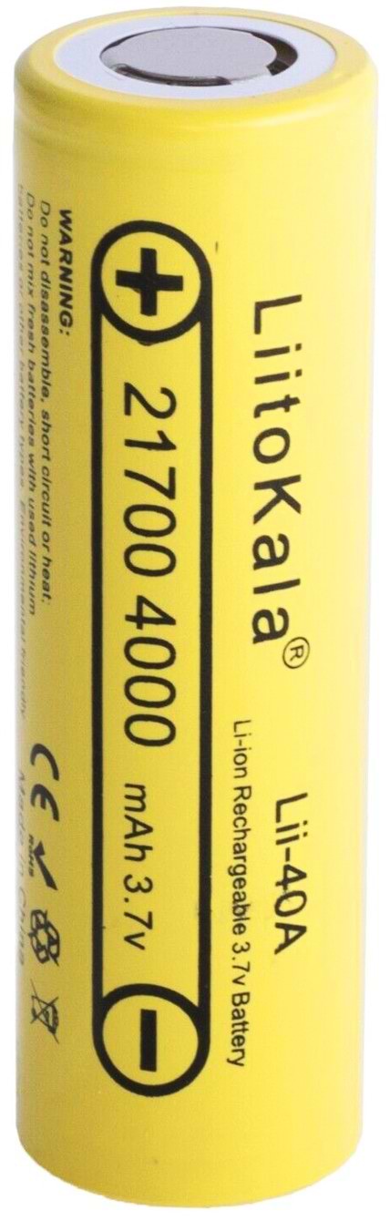 Фото - Акумулятор тип 21700 LiitoKala Lii-40A