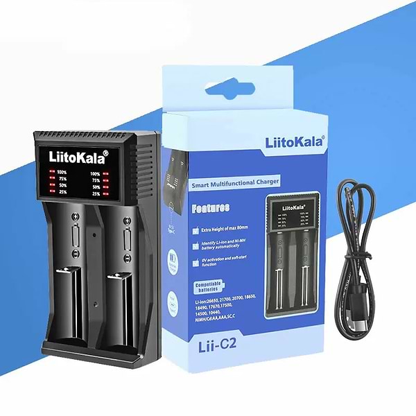 Фото - З/пристрій для акумуляторів AA/AAA LiitoKala Lii-C2