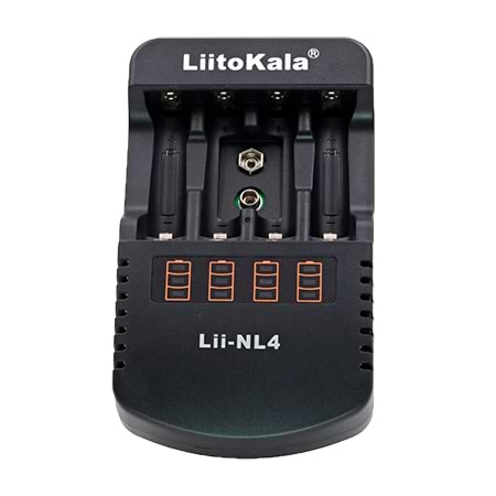 З/пристрій для акумуляторів AA/AAA LiitoKala 4 Slots LED (Lii-NL4) - Фото 1