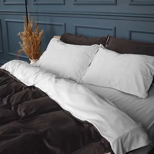 Фото - Комплект постільної білизни дитячий MirSon Велюр Winter Frost 28-0001 + 28-0003 Lilium Velvet 110х140 (2200004003399)