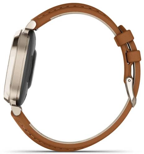Фото - Смарт-часы Garmin Lily 2 Classic, Cream Gold/Tan (010-02839-02)