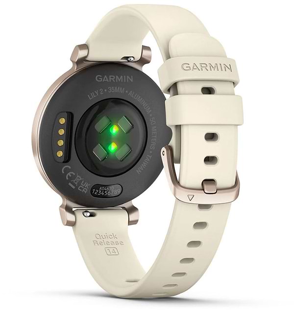 Фото - Смарт-годинник Garmin Lily 2, EURC, Cream Gold/Coconut, Silicone (010-02839-70)