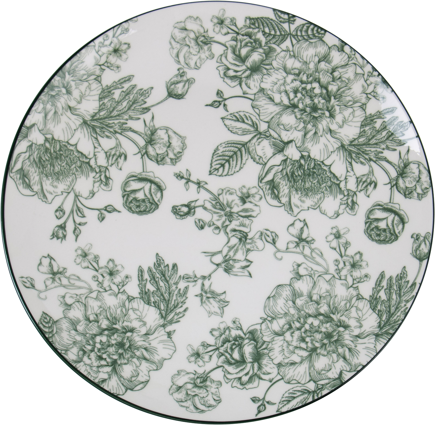 Тарелка десертная Limited Edition BLOSSOM GREEN 19 см (YF7002-2)