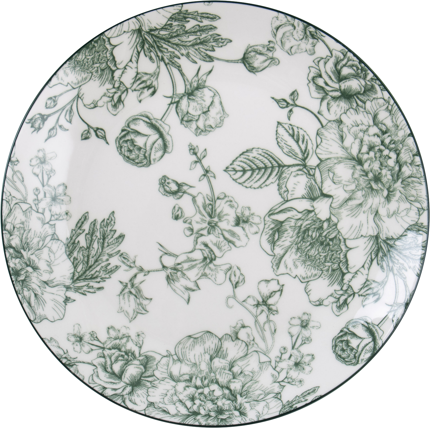 Тарелка обеденная Limited Edition BLOSSOM GREEN 26.5 см (YF7002-1)