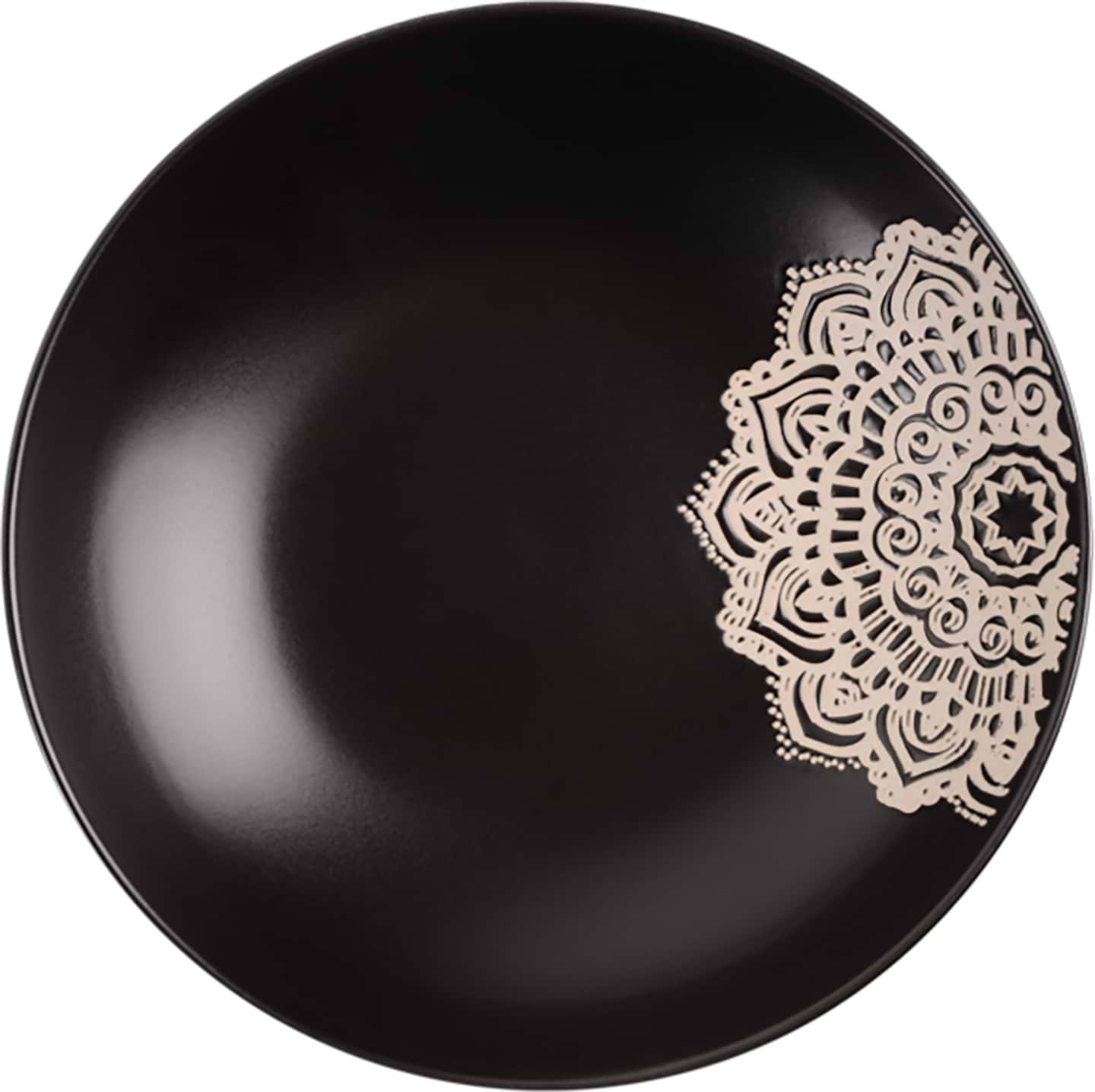 Тарелка суповая Limited Edition KORA 20 см Black (JH7574-1)