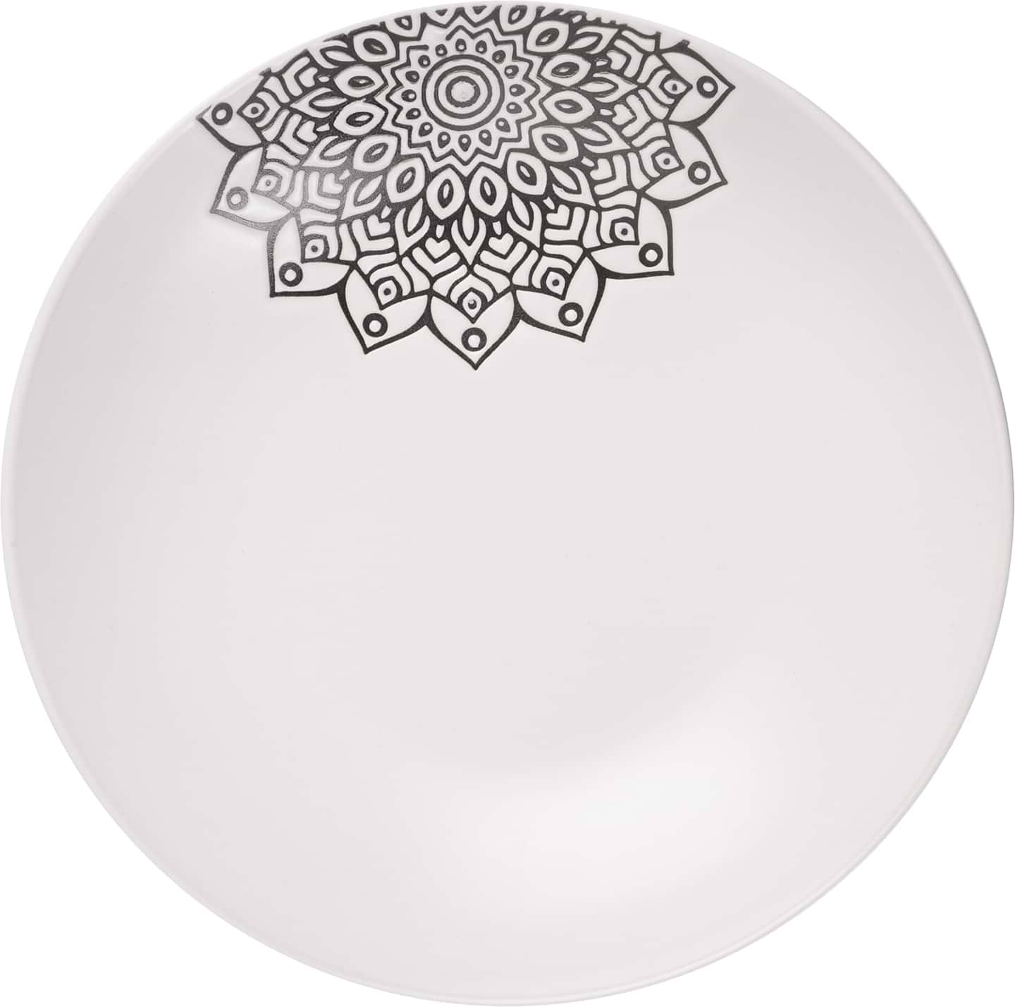 Тарелка суповая Limited Edition KORA 20 см White (JH7574-2)