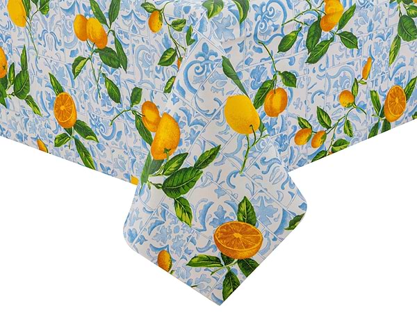 Фото - Скатертина квадратна Lefard Limones ceramica cielo 140х140 см (715-289)