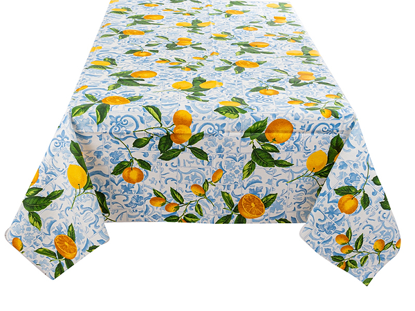 Фото - Скатертина квадратна Lefard Limones ceramica cielo 140х140 см (715-289)