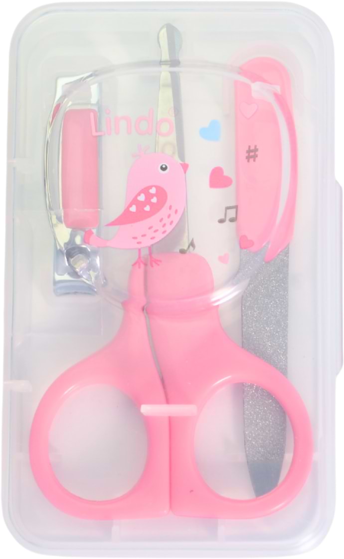 Набор детских маникюрных принадлежностей Lindo LI 801 розовый (Li 801 роз)