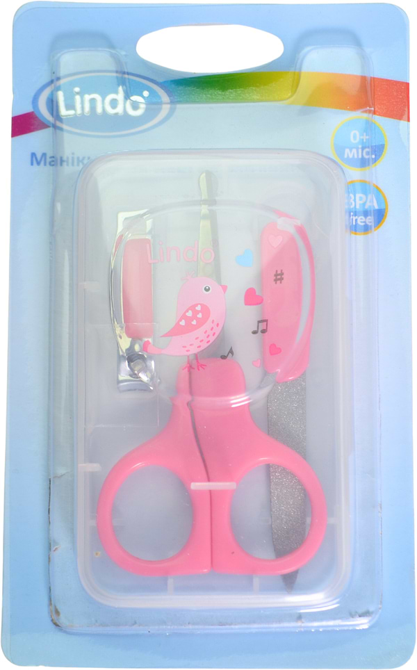 Фото - Набор детских маникюрных принадлежностей Lindo LI 801 розовый (Li 801 роз)