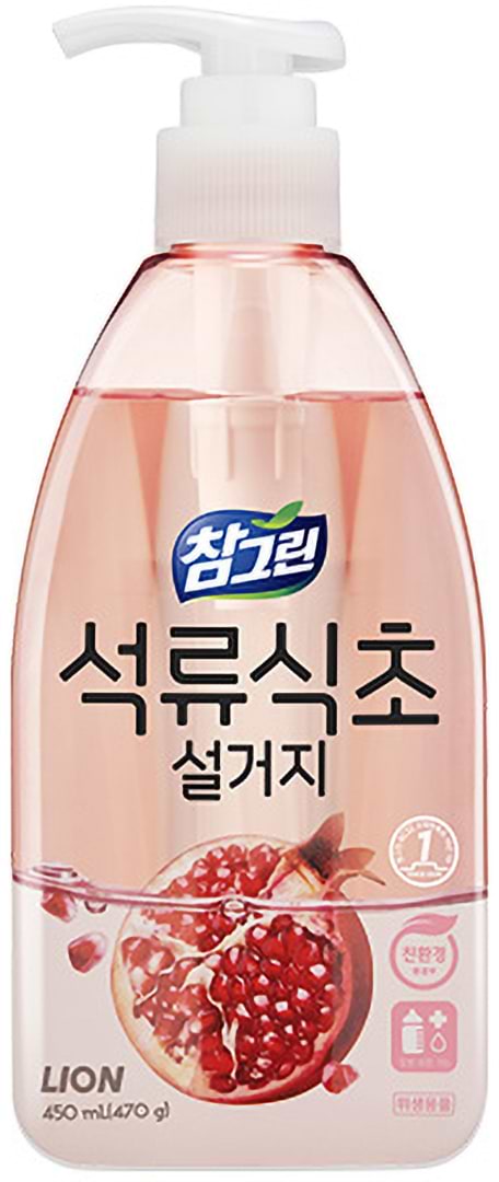 Фото - Средство для ручного мытья посуды Lion с гранатовым уксусом 450 мл (8806325610335)