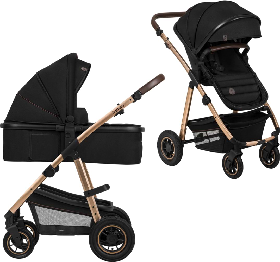 Коляска універсальна 2 в 1 Lionelo AMBER Black Onyx