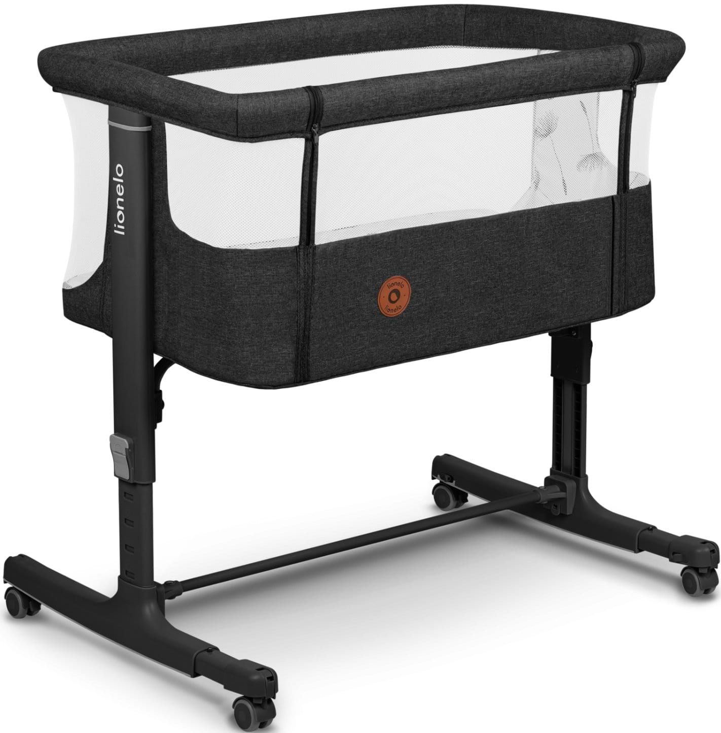 Кроватка детская прямоугольная Lionelo Aurora Grey Graphite