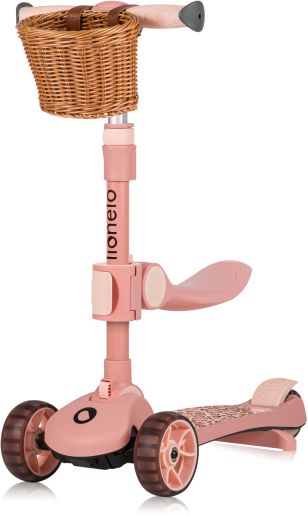 Трёхколёсный самокат Lionelo Franky Pink Rose