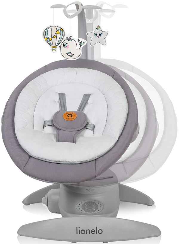 Фото - Уцінка - Крісло-качалка Lionelo MELL GREY STONE