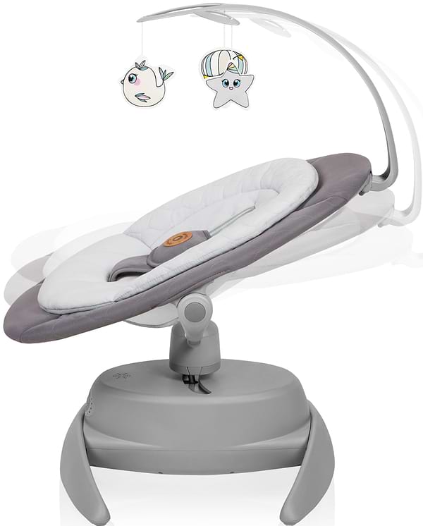 Фото - Уцінка - Крісло-качалка Lionelo MELL GREY STONE