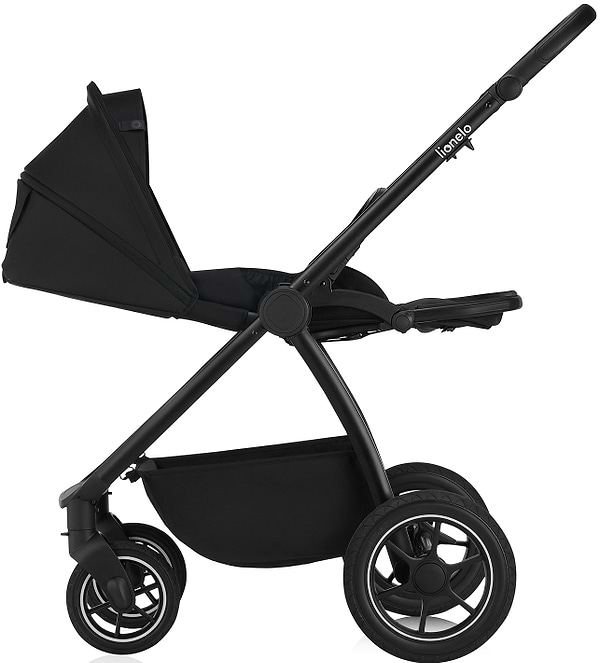 Фото - Коляска універсальна 3 в 1 Lionelo Meril Black Onyx