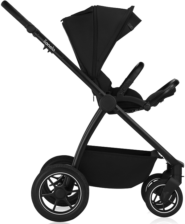 Фото - Коляска універсальна 3 в 1 Lionelo Meril Black Onyx