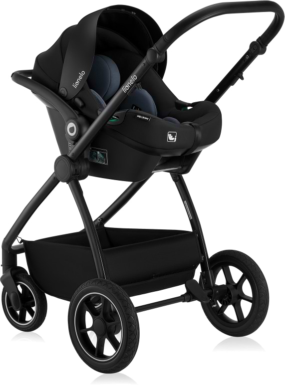 Фото - Коляска універсальна 3 в 1 Lionelo Meril Black Onyx