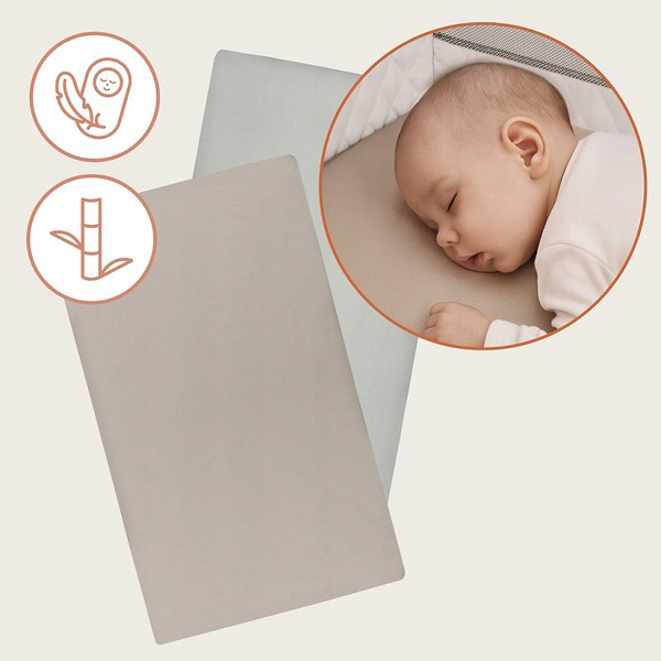 Фото - Простынь детская Lionelo Bamboo Sheet Off White Beige 80x43