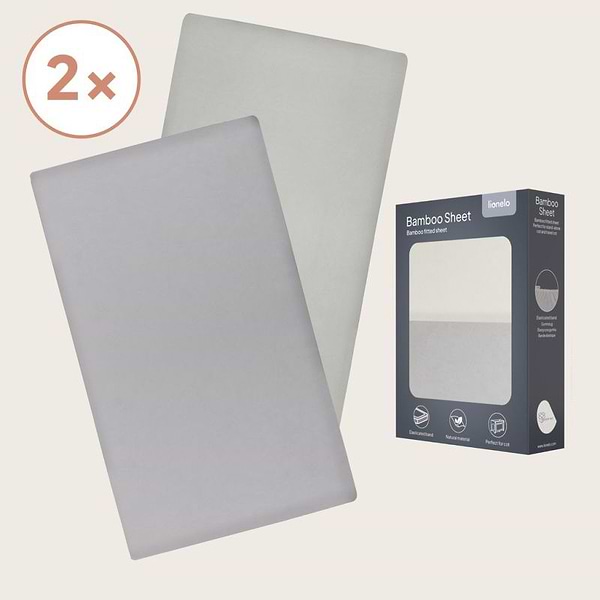 Фото - Простынь детская Lionelo Bamboo Sheet Off White Grey 118x61