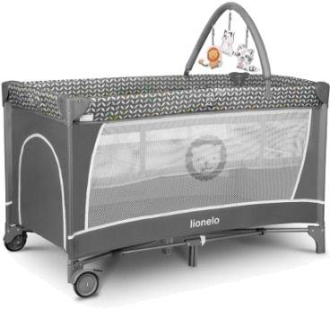 Манеж-ліжко Lionelo Flower Grey Scandi