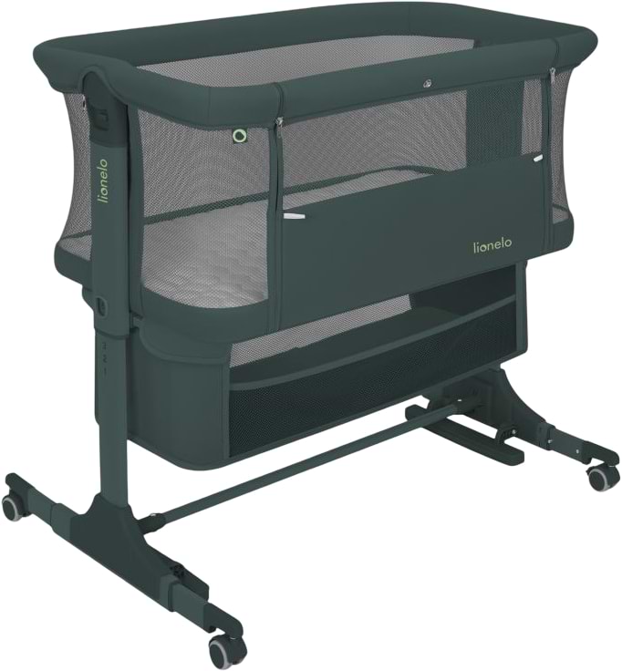 Кроватка детская прямоугольная Lionelo JODIE GREEN GRAPHITE