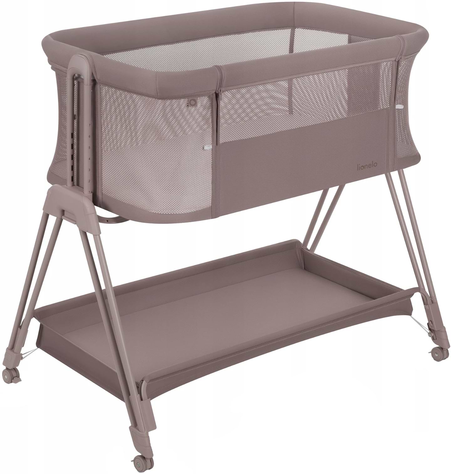 Ліжечко дитяче прямокутне Lionelo LEONIE PLUS BEIGE TAUPE