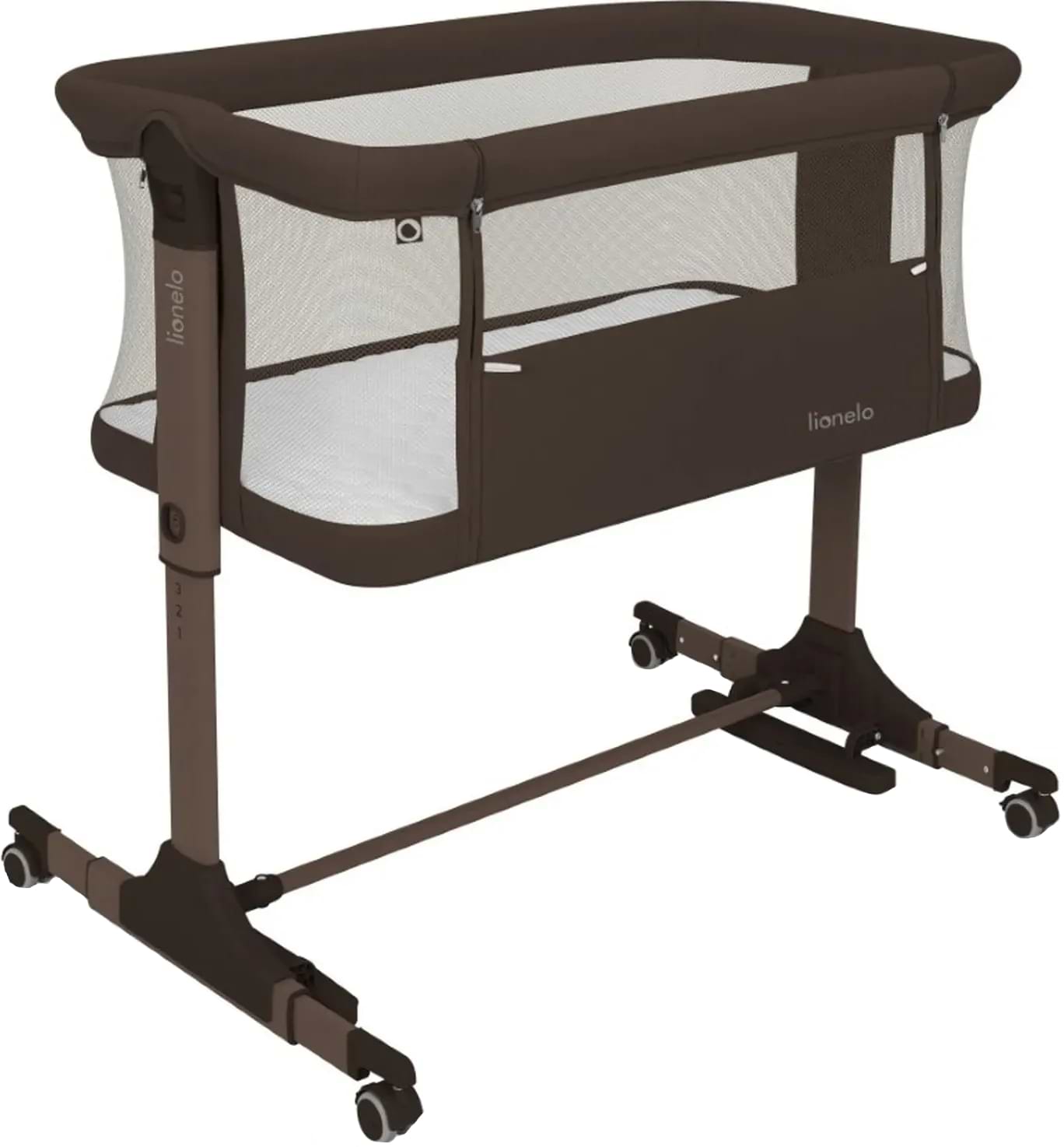 Кроватка детская прямоугольная Lionelo PARI BROWN CHOCOLATE