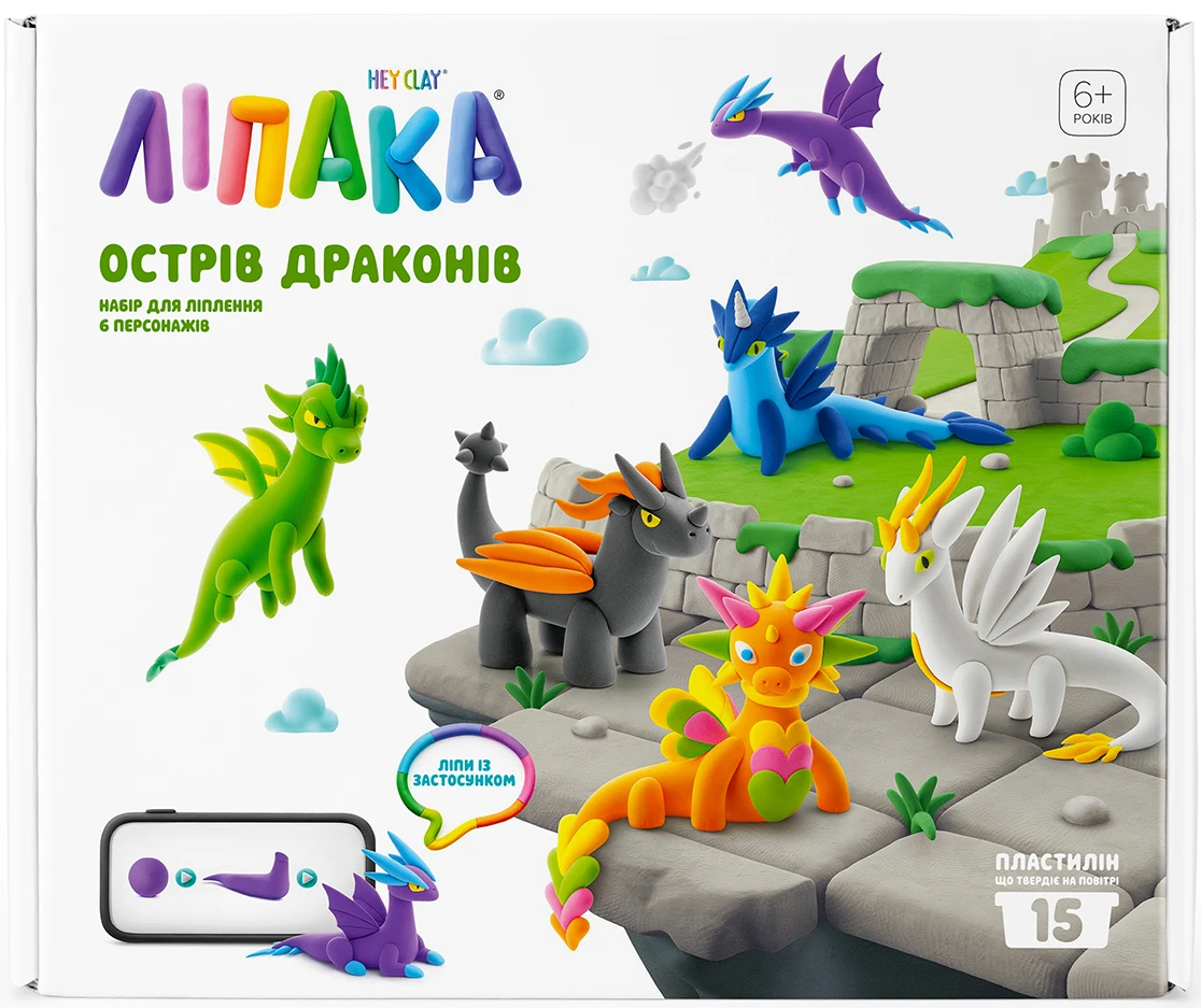 Маса для ліплення Ліпака ОСТРІВ ДРАКОНІВ (15035-UA01)