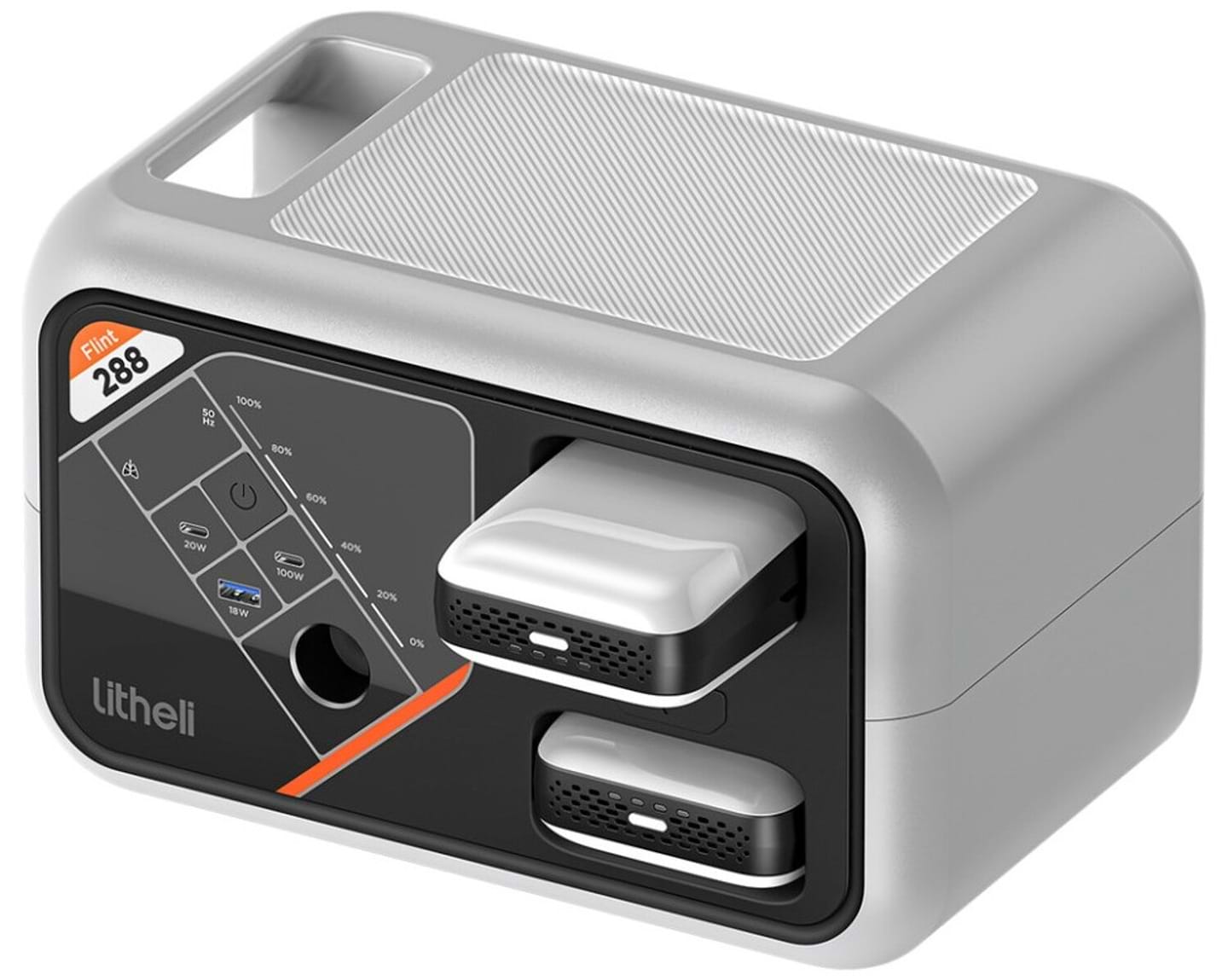 Зарядная станция универсальная Litheli FLINT В288,(300Вт, 287 Вт/час) + 2 Power Bank (U20EH15-0U200)