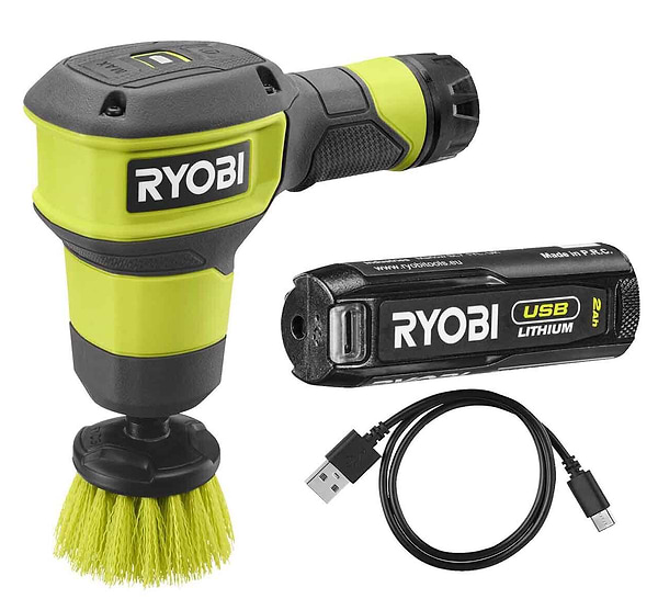 Фото - Акумуляторна щітка Ryobi USB Lithium RSCR4-120G (5133006183)