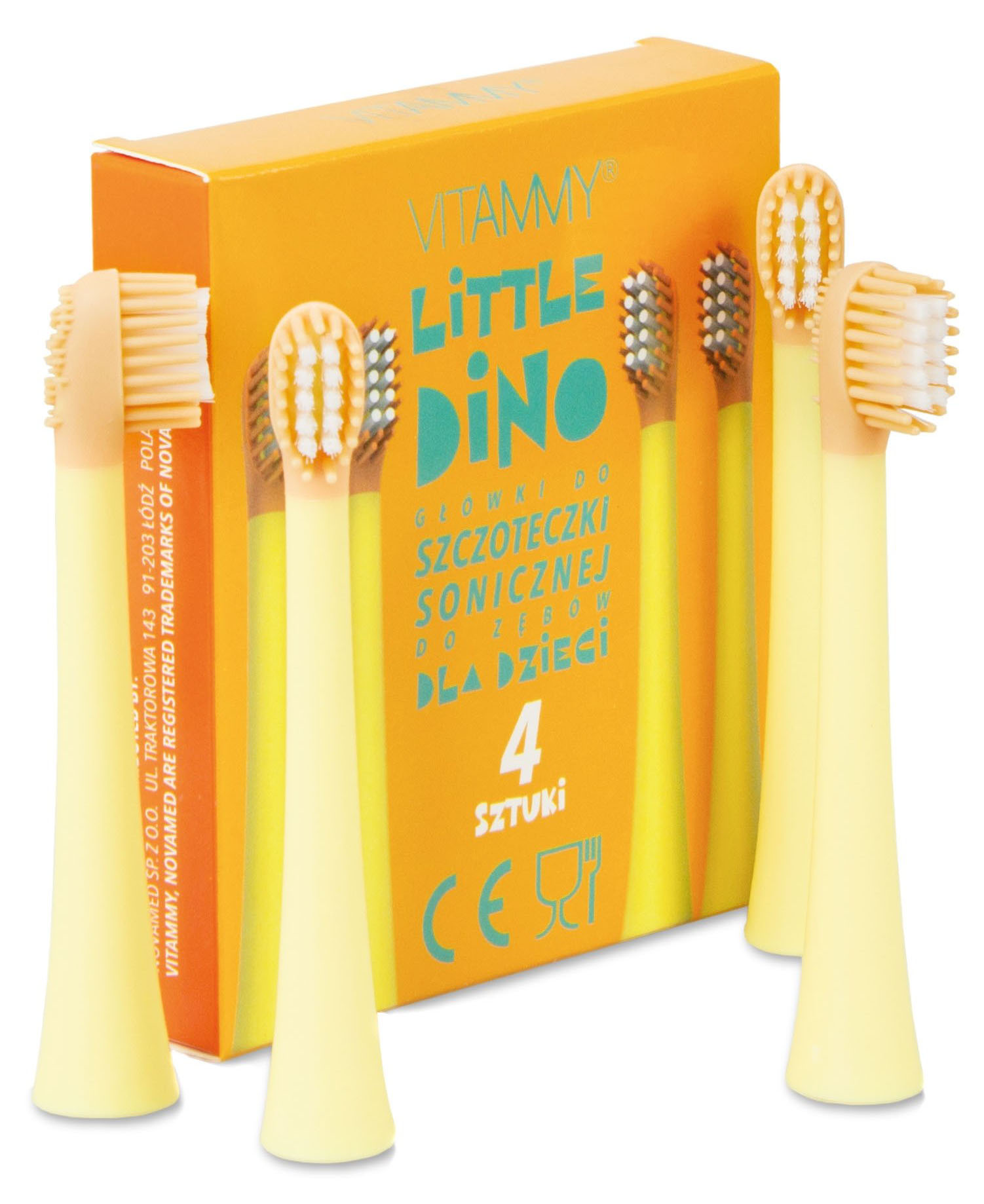 Фото - Насадка для зубной щетки Vitammy Little Dino Yellow (TH1909-4 Yellow)