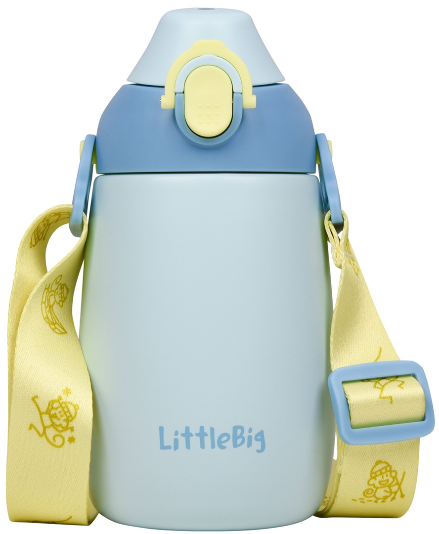 Термочашка LittleBig 4020 для дітей Rebel 350 мл мандрівна блакитна (6955482322994)