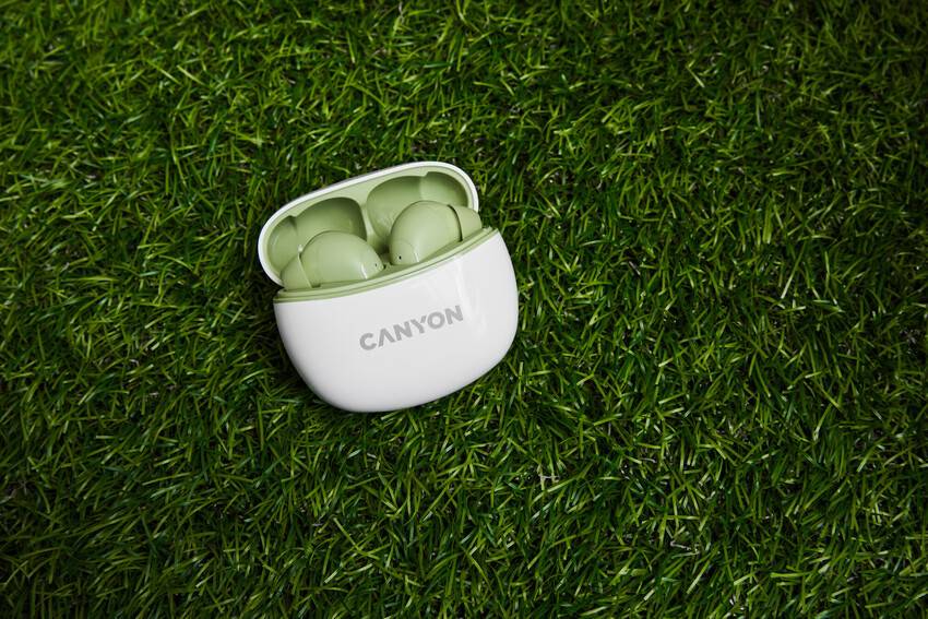 Фото - Наушники вкладыши беспроводные TWS Canyon TWS-5 (CNS-TWS5GR) Green