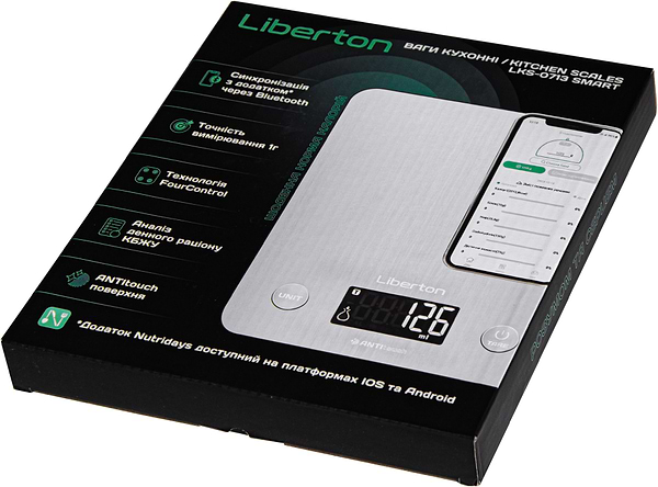 Фото - Уцінка - Ваги кухонні Liberton LKS-0713 Smart